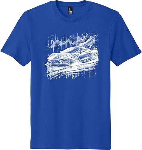 Ink Trendz Camiseta C8 Matrix Next Generation Corvette Racing Graphic Cuello redondo unisex