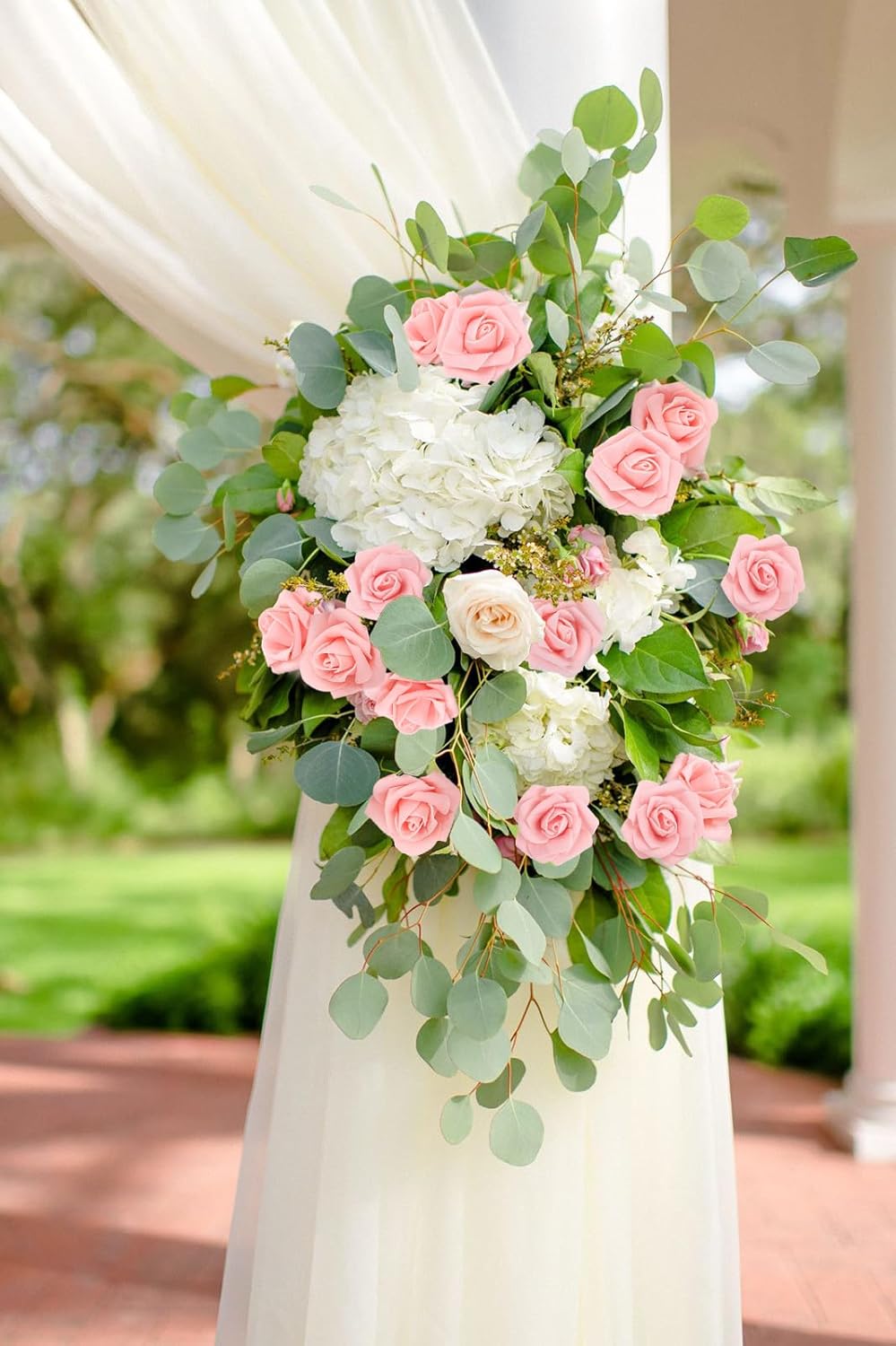 Artificial Rose Flower Heads, 200 PCS Peach Foam Roses for Crafts 1.97in Real Looking Fake Roses for DIY Wedding Party Baby Shower Home Decoration(Peach) - Image 7