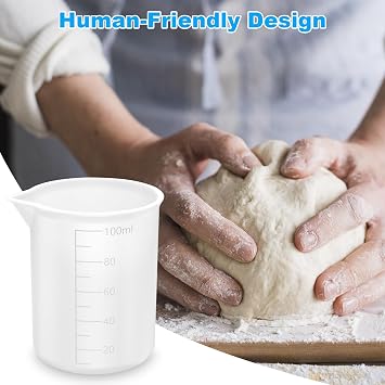 4pcs Flexible Laundry Detergent Measuring Cup, Silicone Laundry Detergent Dosing Cups,Washable Laundry Dispenser for Liquid, Suitable for Laundry Liquid Detergent,Powder Detergent&Fabric Conditioner