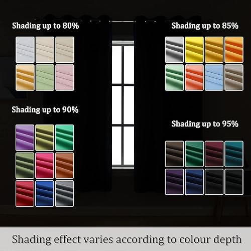 Miniatura 7 de DUALIFE Cortinas opacas, con ojales, 2 paneles, con aislamiento térmico, 60 x 108 pulgadas (ancho x largo), color óxido, para ventanas grandes de