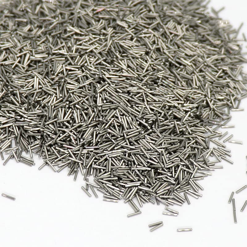 Mini épingles de polissage magnétiques en acier inoxydable 1000 g pour la fabrication de bijoux, aiguilles de polissage rotatives (0,8 x 10 mm)