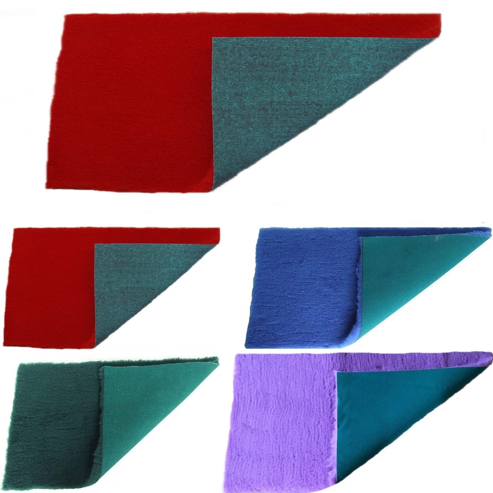 PnH Veterinary Bedding - Green Back – GREEN, BLUE, RED, LILAC - Vet Bedding Pieces – Many Sizes - READY TO USE, SELVAGE EDGE REMOVED (120cm x 120cm, RED)