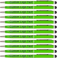 Vista 13 de Bolígrafos personalizados con nombre, icono, logotipo, texto, bolígrafo personalizado con lápiz capacitivo para iglesia de negocios, 100
