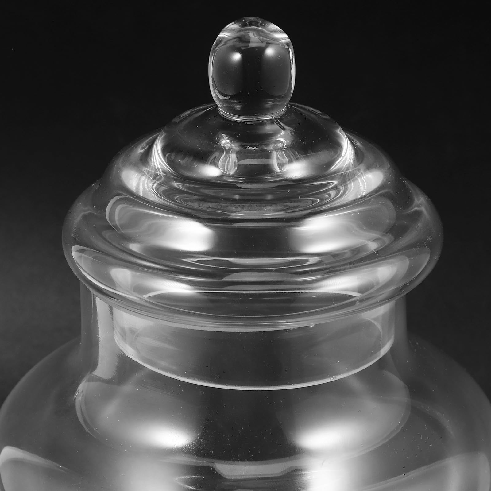 SOLUSTRE Frasco de Vidrio para Dulces y Frutos Secos, Recipiente Versátil y Fácil de Transportar Adecuado para Decoraciones de Fiesta y Uso Familiar