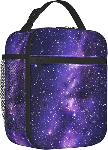Bolsas de almuerzo de cielo estrellado para hombres, mujeres, niños y niñas, bolsas de almuerzo reutilizables para oficina, trabajo, escuela, Bolsas de almuerzo de cielo estrellado para hombres, mujeres, niños y niñas, bolsas de almuerzo reutilizables para oficina, trabajo, escuela,