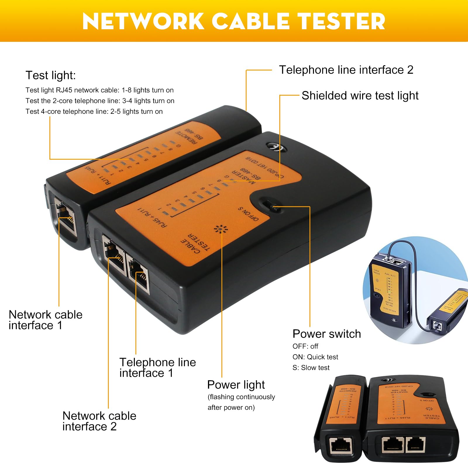 trophable Netzwerk-Werkzeug-Set, 12-in-1, professionelles RJ45-Crimpwerkzeug-Set
