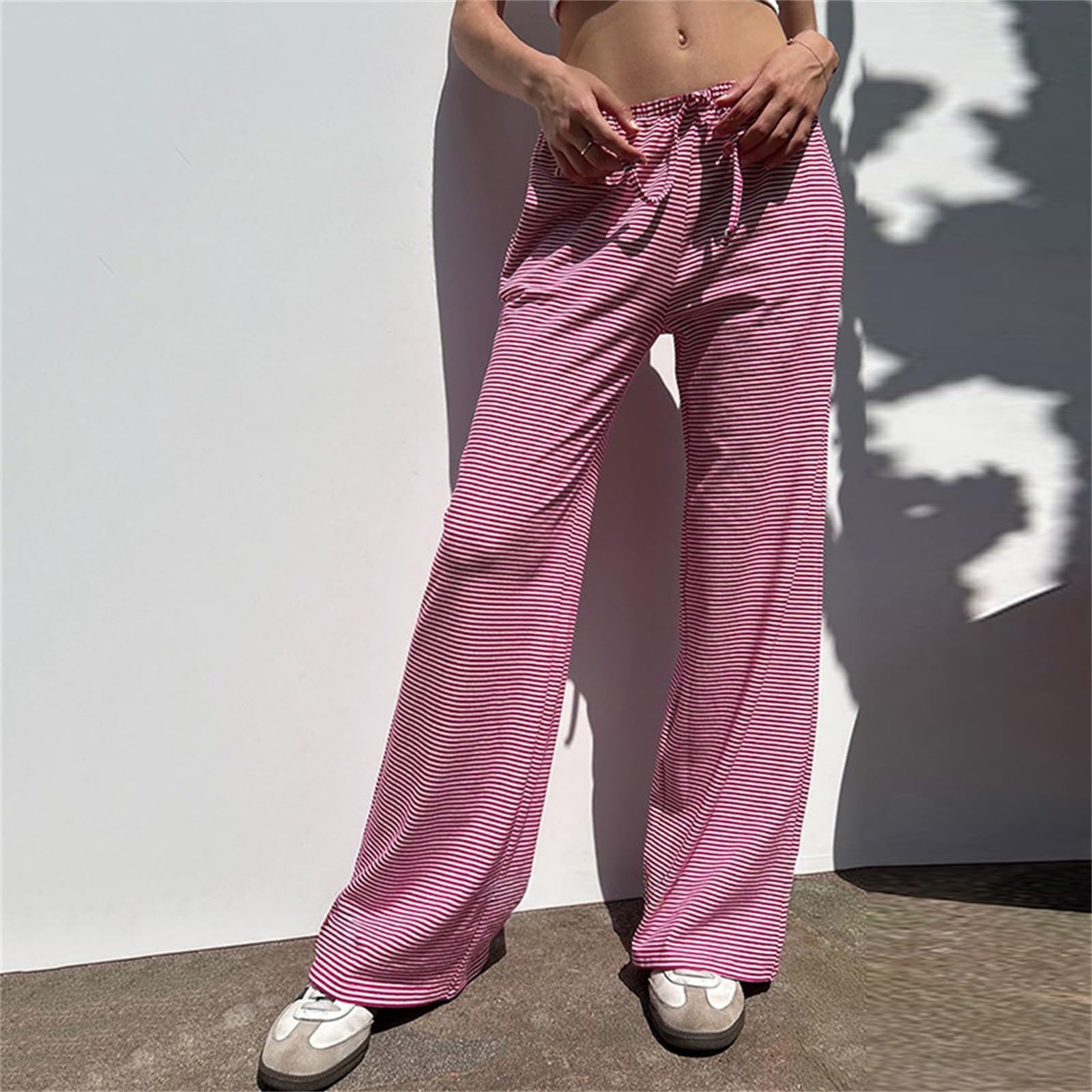 Jogginghose Damen Baggy Loungehose Fashion Lockere Relaxhose Joggpants GroßE GrößEn Sportbekleidung Lang Trainingshose Weite Hose Freizeithose Leicht Sommerhose High Waist Sweatpants