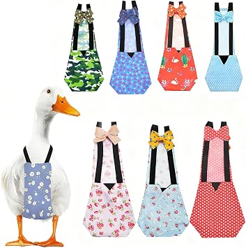 QBLEEV Duck Diapers for Pekin Ducks & Chickens, Reusable Indoor Poultry