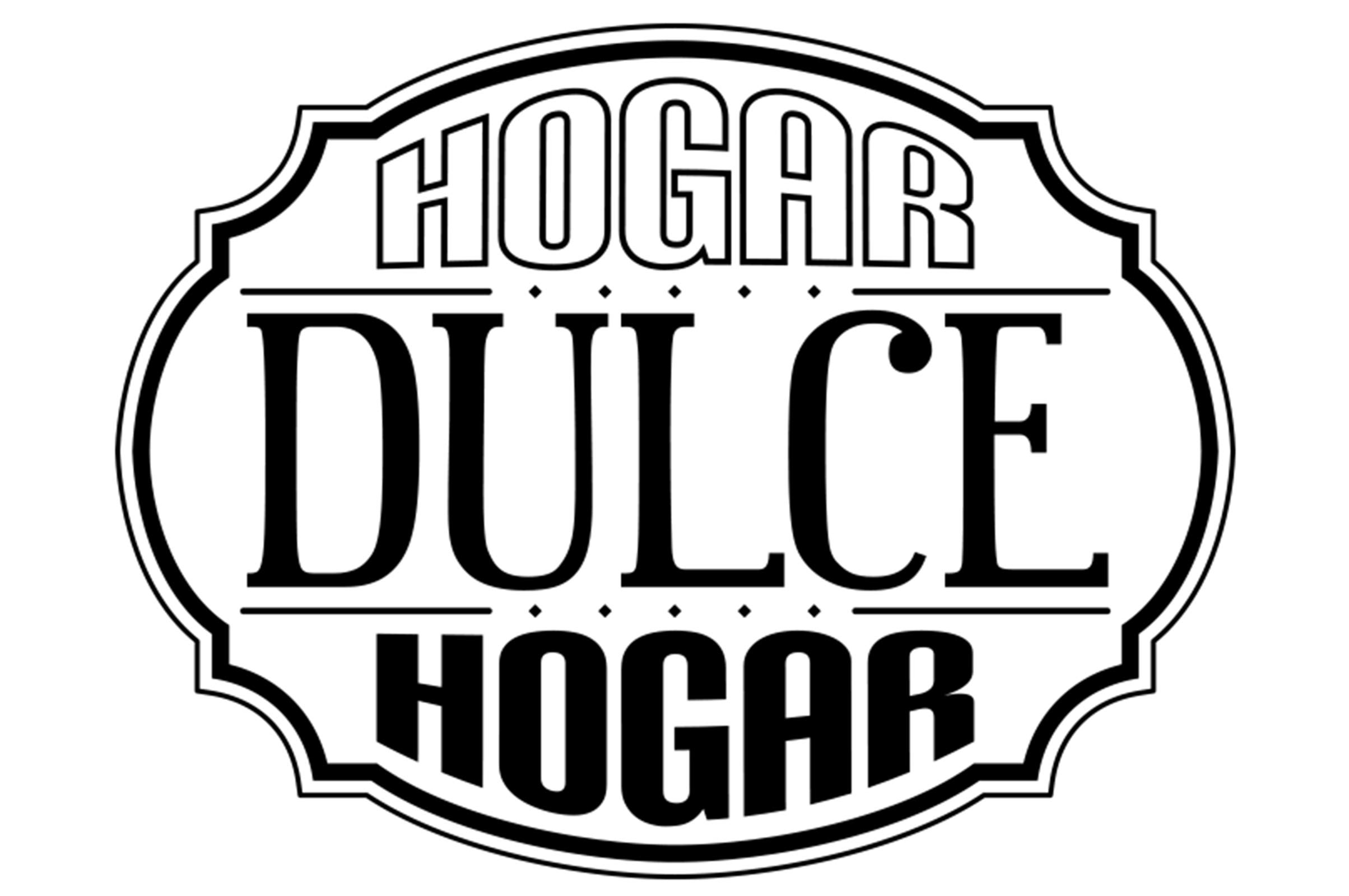 Vinilos de pared decorativo con frase decorativa motivadora "HOGAR DULCE HOGAR.." Pegatinas decorativas pared. Decoración casa Docliick DC-19154