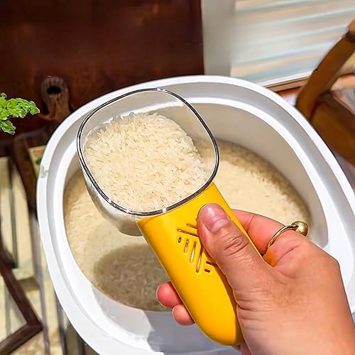 Multi-Functional Rice Measuring Spoon Removable Scooping Tool With Scale For