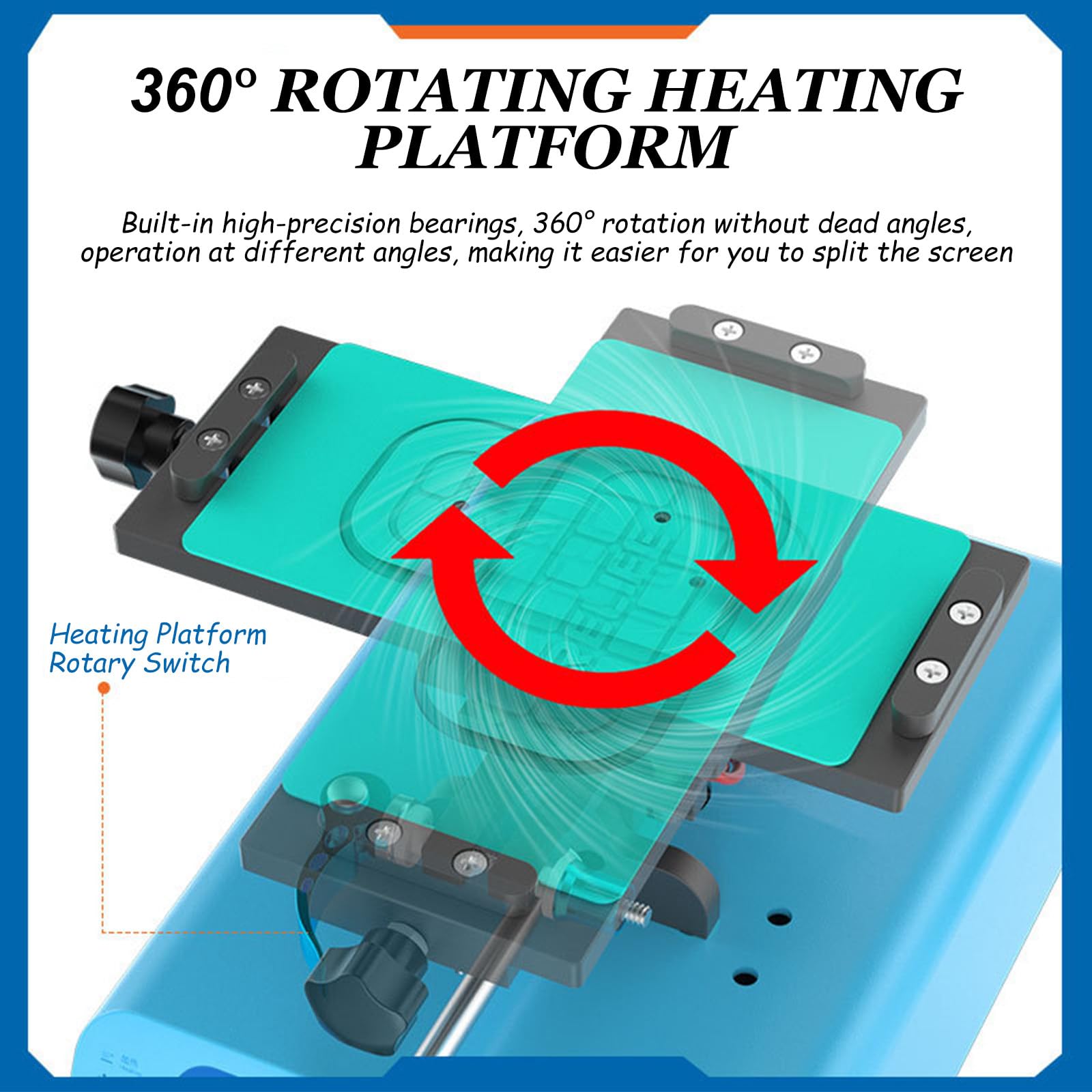 Máquina Separadora de Pantallas LCD, Equipo de Extracción de Pantallas Táctiles para Teléfonos Móviles, Herramienta de Reparación con Placa Calefactora Rápida,220V
