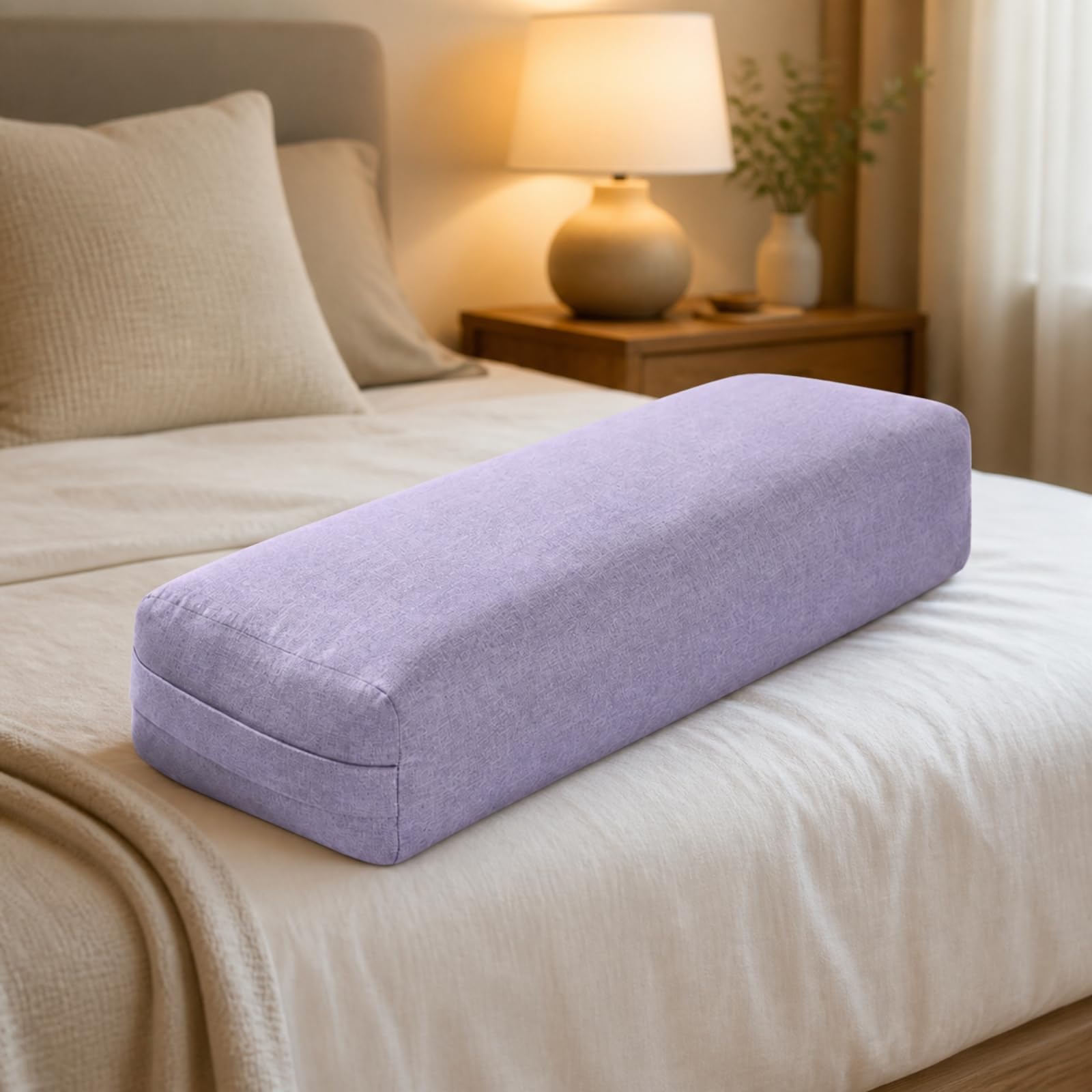 rockible Cojín Rectangular Estiramiento Estable | senfundable, Cojín Estiramiento Rectangular, para Gimnasio, Gris, 65cm