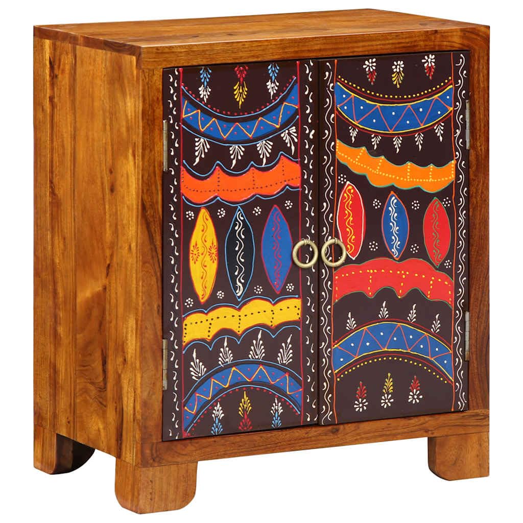 Armoire de rangement robuste en acacia pour sublimer votre séjour familial