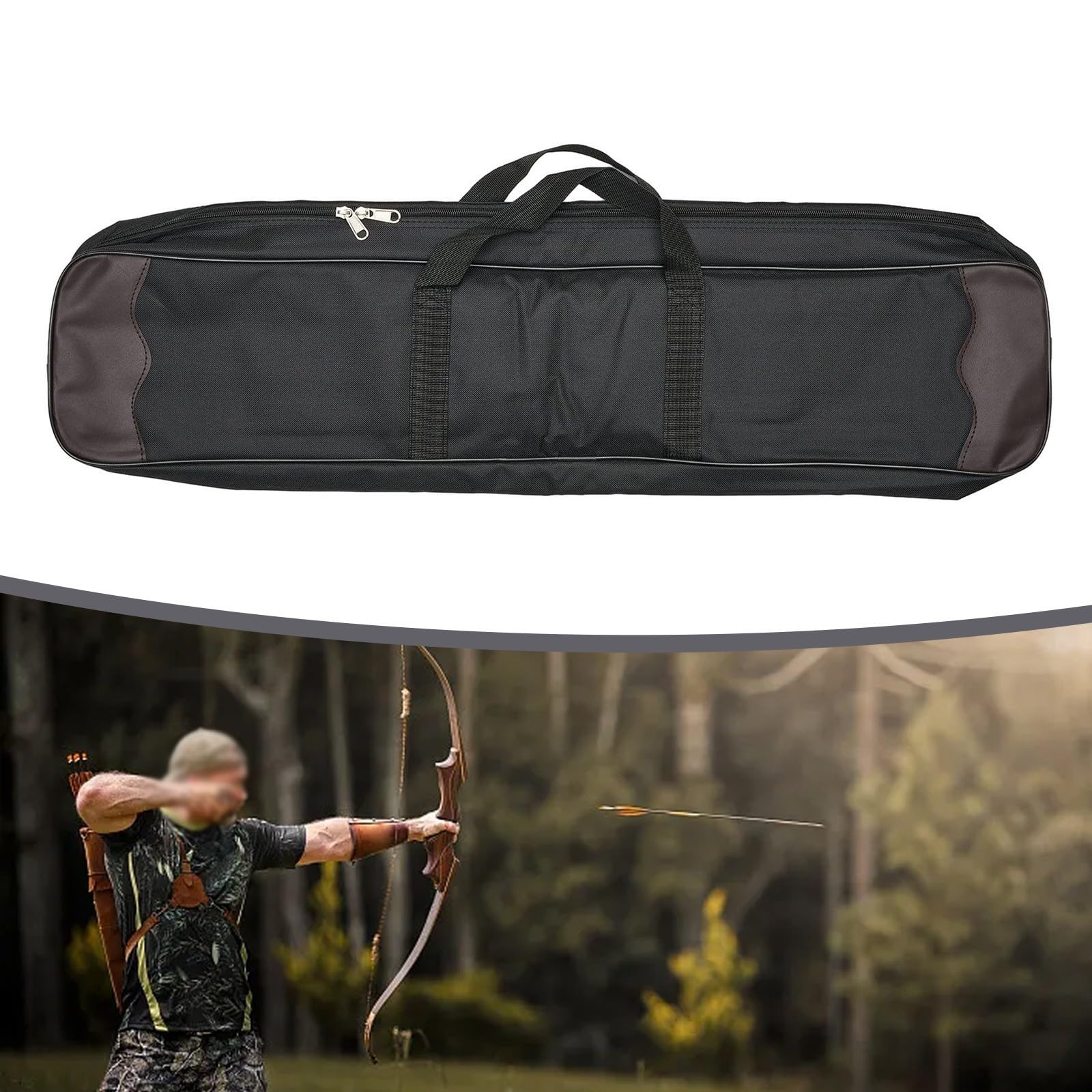 Portable Recurve Bow Case, Lightweight Arrow Quiver Holder Handle Carrying Bag, Waterproof For Recurve Bow Hunting Accessories