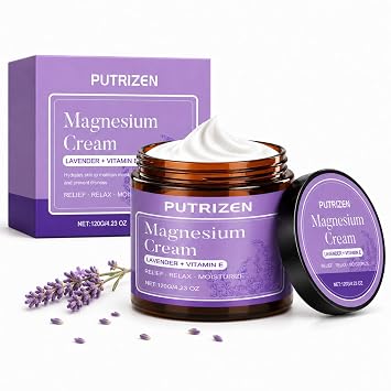 Magnesium Cream for Muscle Relief Post-Workout Soreness Cream | 5-Zone Targeted Relief for Thighs Calves Back Shoulders Arms, Fast-Absorbing Non-Greasy 4.23oz