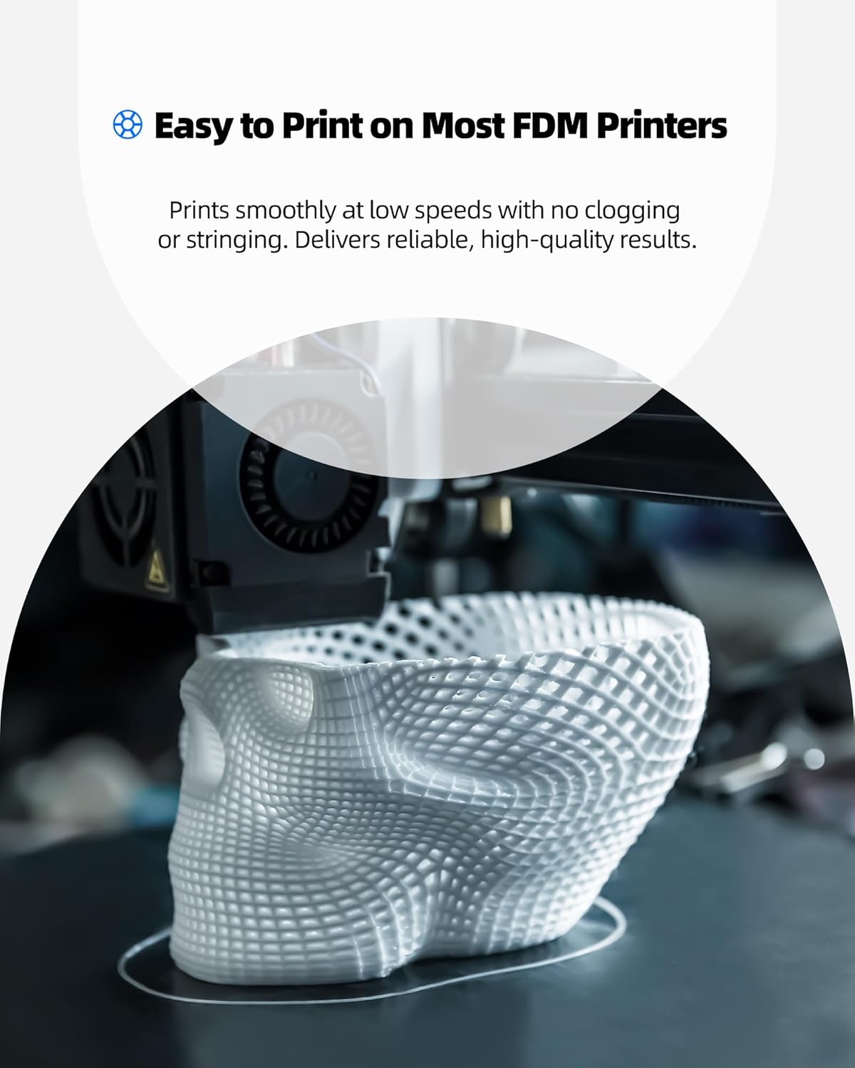 Inslogic Pre-Dried TPU Filament 1.75mm, Flexible TPU 90A 3D Printer Filament Black 1KG, Tough & Easy to Print, High Elasticity & Skin-Safe, Fit Most FDM 3D Printers