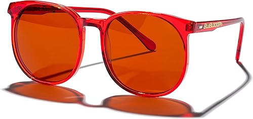 BluBlocker Lentes de sol Red McGill con lente polarizada resistente a los arañazos Bloquea el 100 de la luz azul y los rayos UVA y UVB Retro