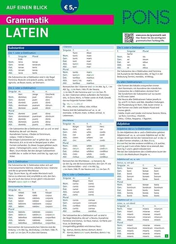 PONS Grammatik auf einen Blick Latein (PONS Auf einen Blick)