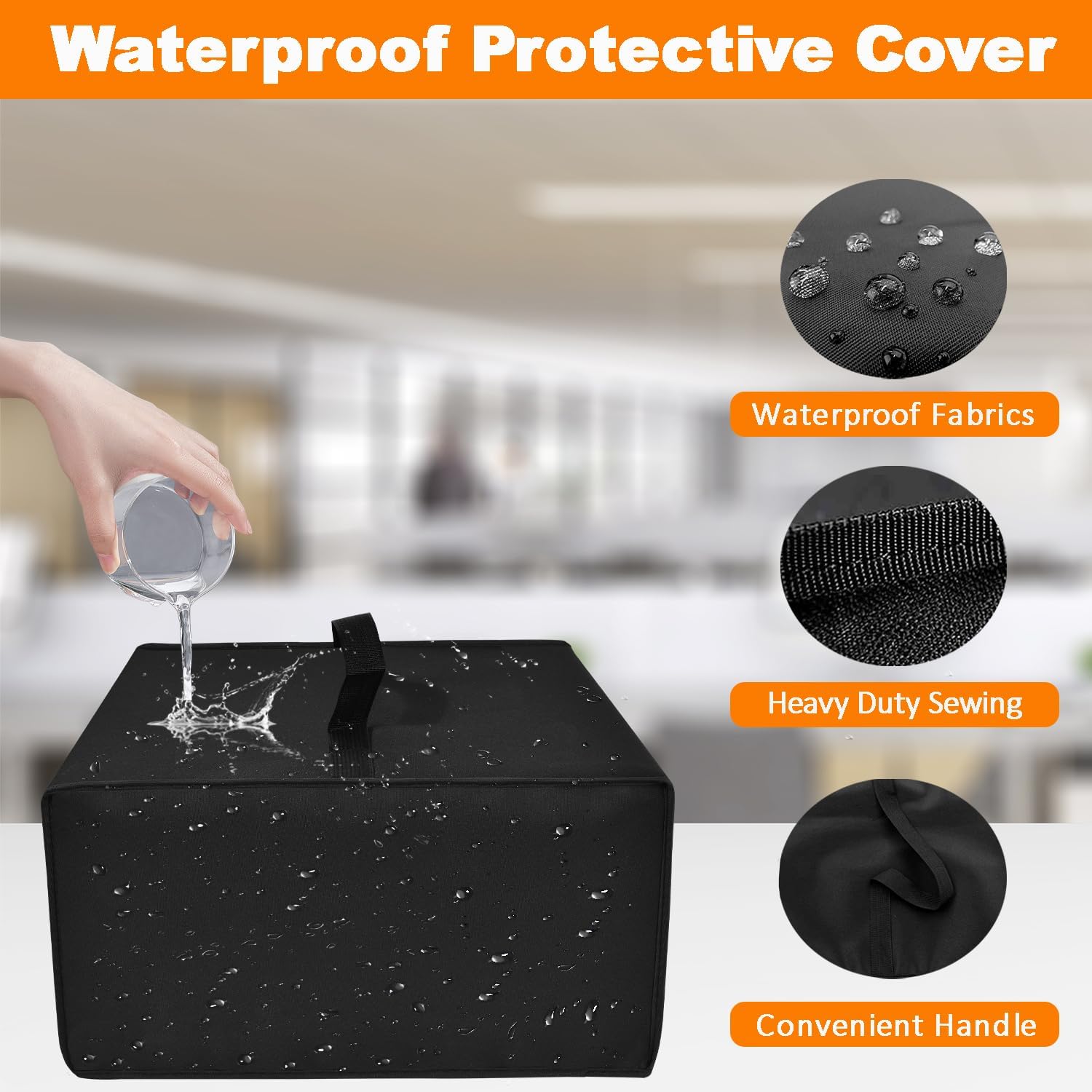 Printer Cover for Epson EcoTank ET-2800/ET-2400 Printer,Black image 5
