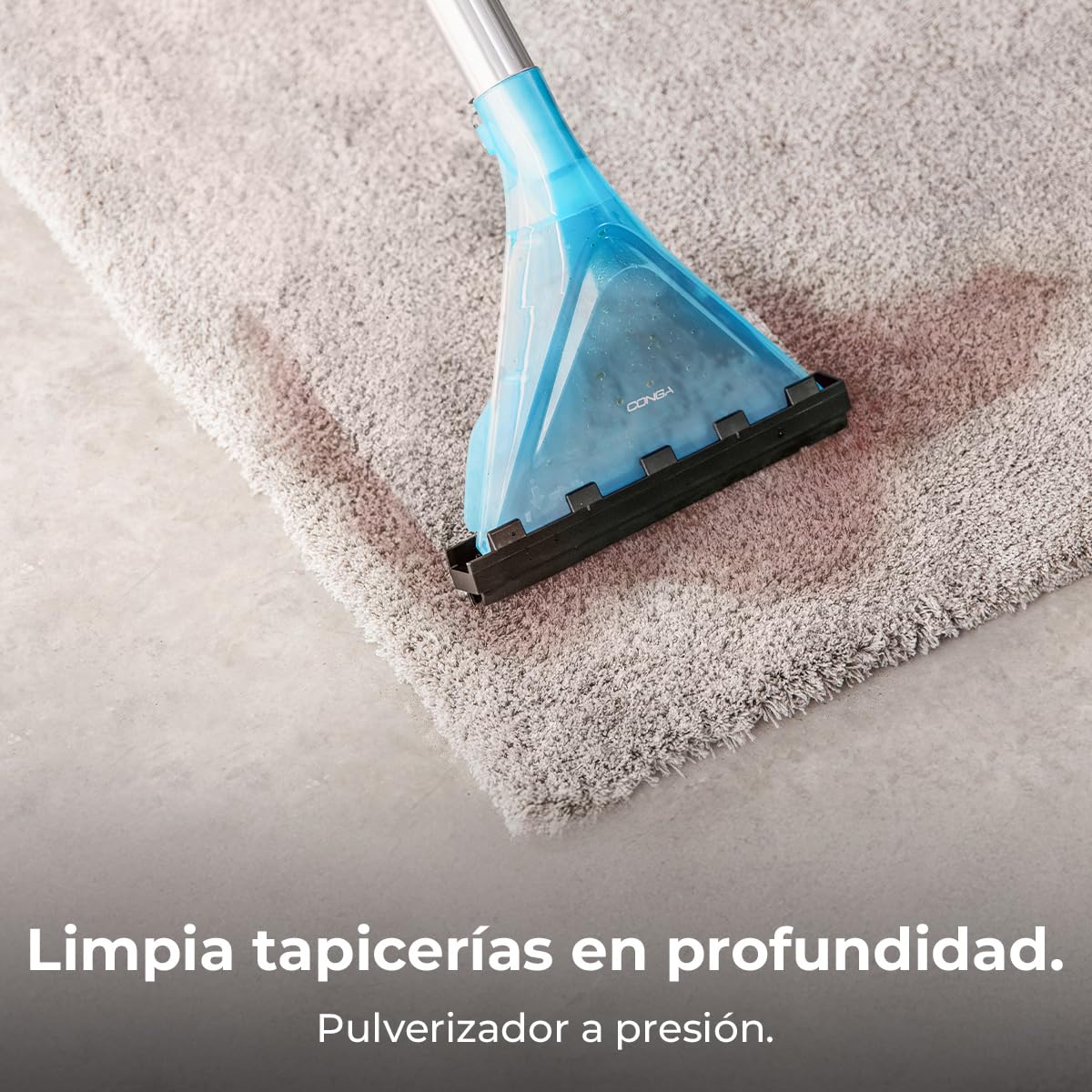 Cecotec Aspirador Sólidos, Líquidos, Tapicerías y Alfombras con Cable Conga CarpetClean 20000 MAX. 1400W, 22Kpa, Depósito Agua Limpia 4L y Sucia 20L, Filtro HEPA, Radio de Acción 7m