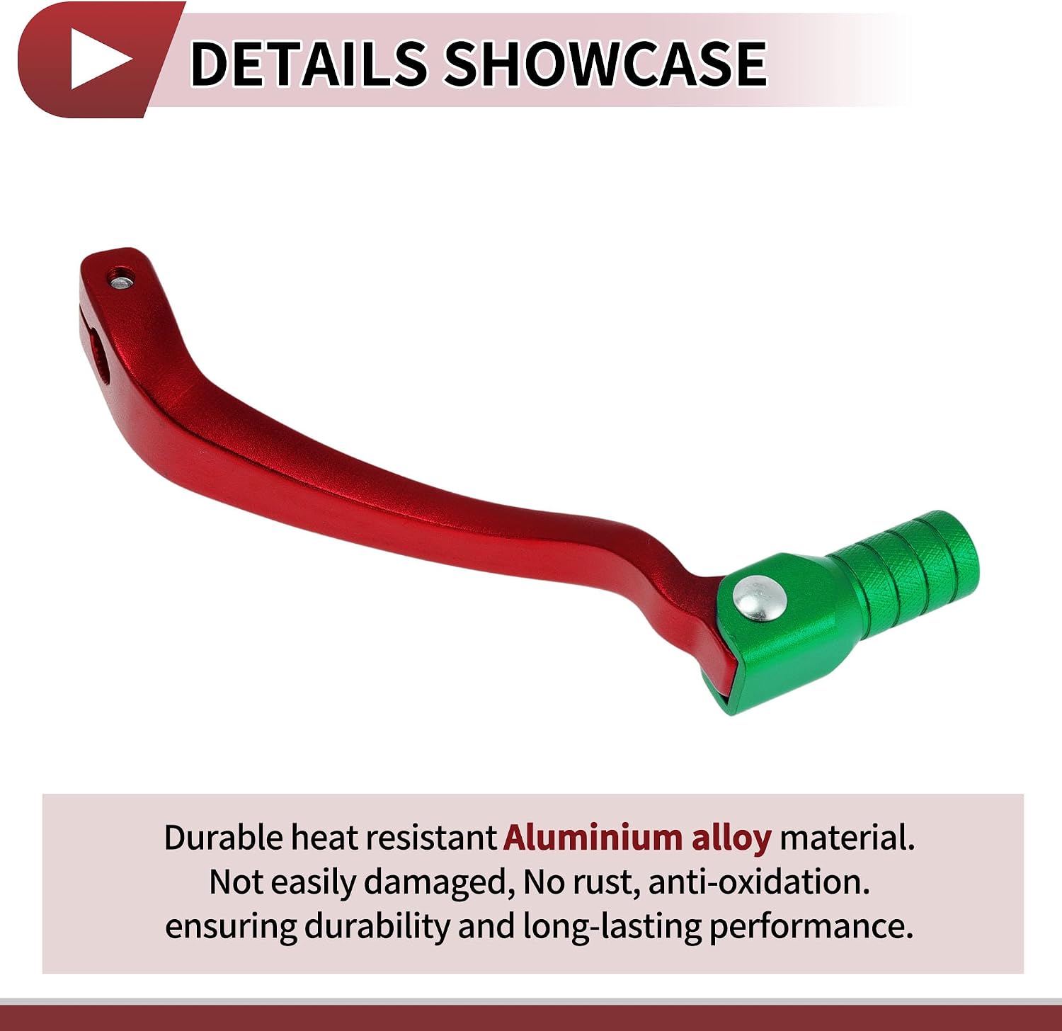 Folding Motorcycle Gear Shifter Lever for Kayo T6 Aluminum Alloy Pedal Shift Lever Arm Red Green