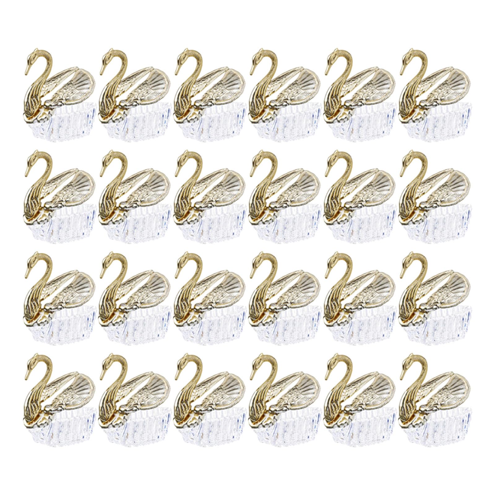GANAZONO Kleine Geschenke für Hochzeit 24 Stück Europäische Stil Bonbonieren aus Acryl mit Feiner Verarbeitung und Einzigartiger Form als Aufbewahrungsbox für Süßigkeiten bei Hochzeiten