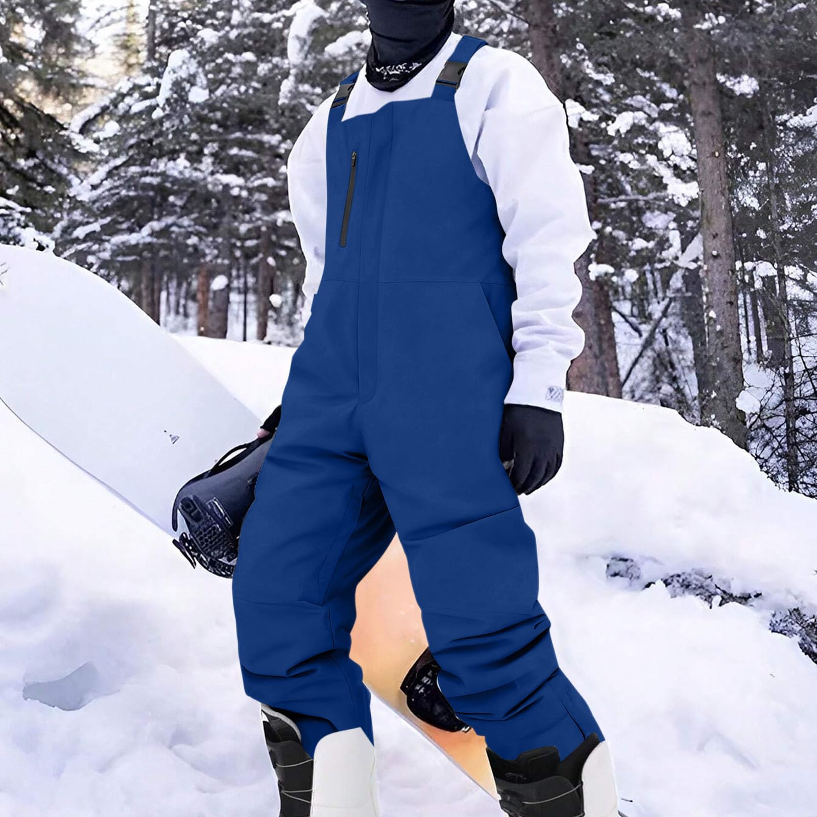EMATOP Schneehose Herren Winddichte Snowboard Latzhose Wasserdicht Skihose