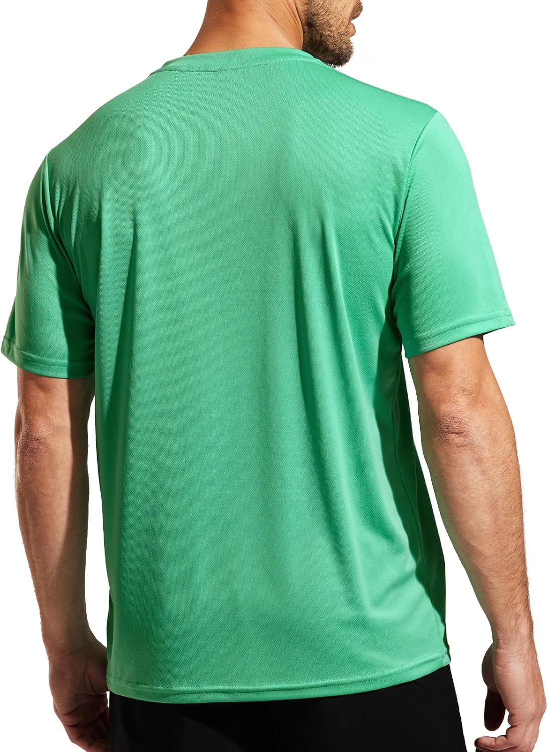 MIER Men's Quick Dry Workout Shirts Moisture Wicking Running Athletic Performance T-Shirts Recycled Polyester Top Tee - Image 7