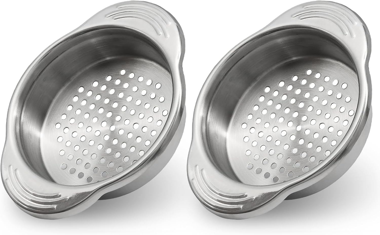2 Pack 3.2 Inch Stainless Steel Can Strainer