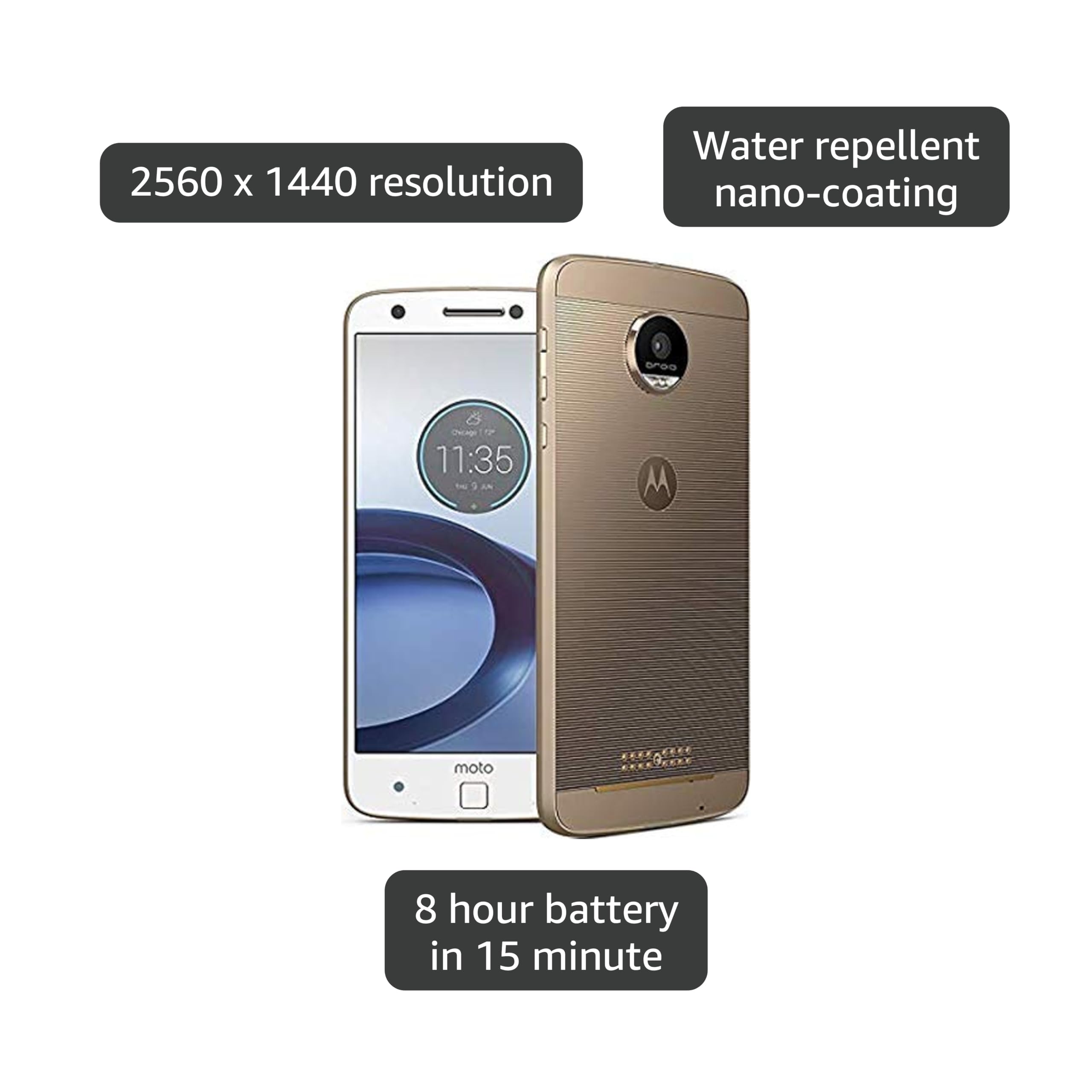 Motorola スマートフォン Amazon.com: Motorola XT1635 - Unlocked Phone - Black : Cell Phones