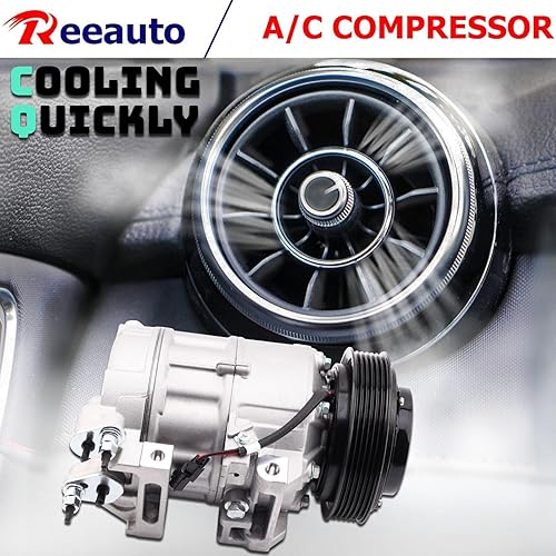 Miniatura 3 de Compresor de CA para coche, AC con un enchufe Compresor Compatible Embrague L4 2.5L Compatible con Nissan Rogue 2008-2013, Rogue Select 2014-2015