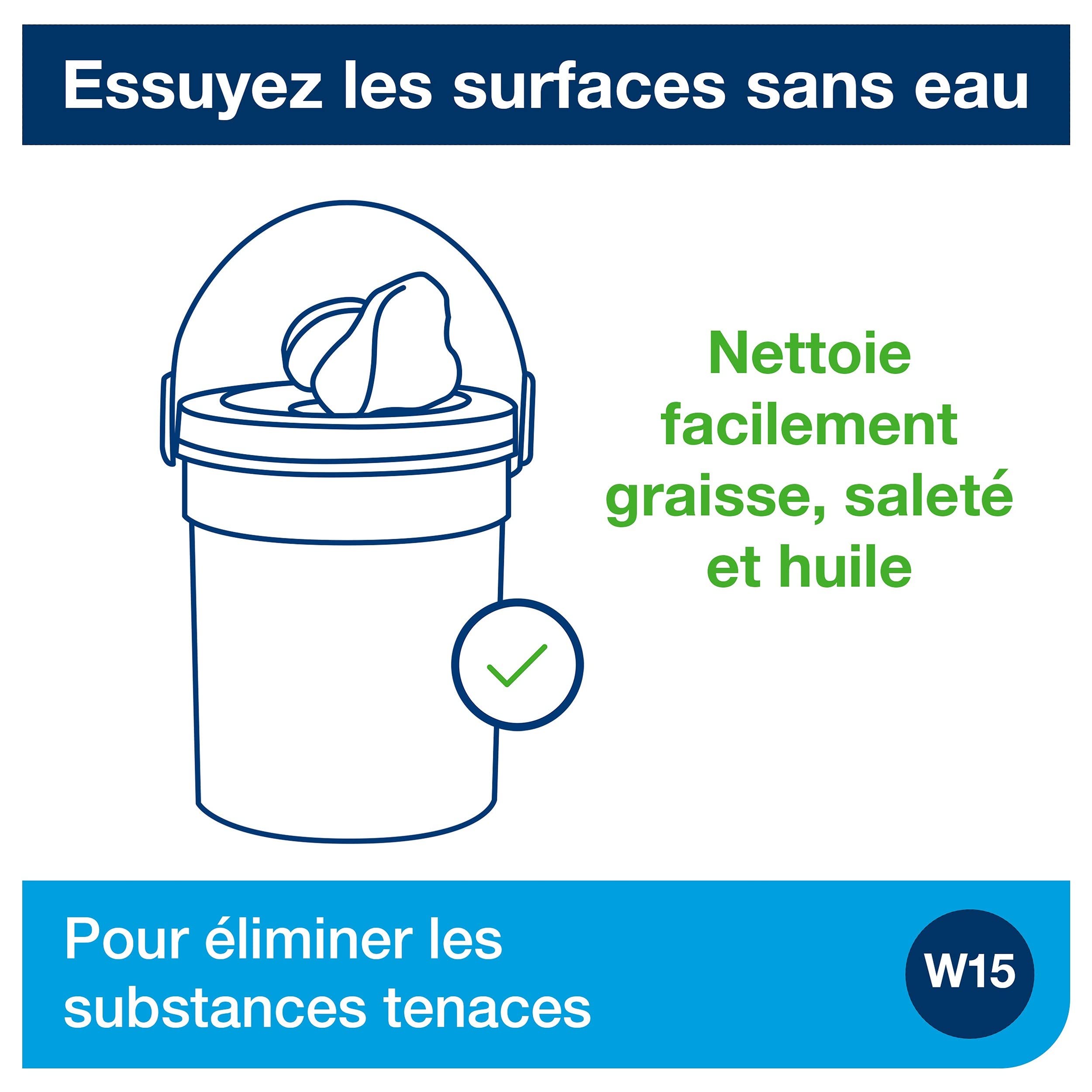 Tork Seau de Lingettes imprégnées pour, W15, 190594, 4 x 58 lingettes