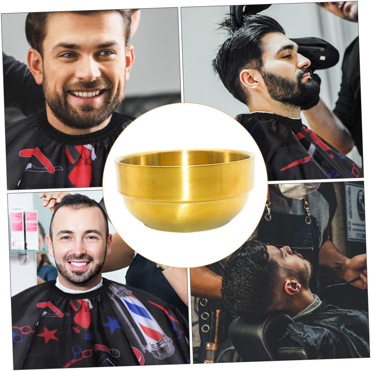 NOLITOY 3pcs Shaving Cup for Grooming Beard Soap Cream Bowl Stable Base for Traditional Wet Shaving Easy Cleaning and Experience