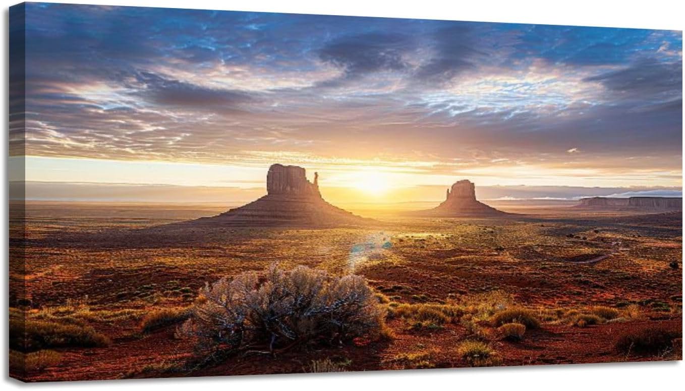 Large Canvas Wall Art Sunrise Canvas Prints Framed Painting