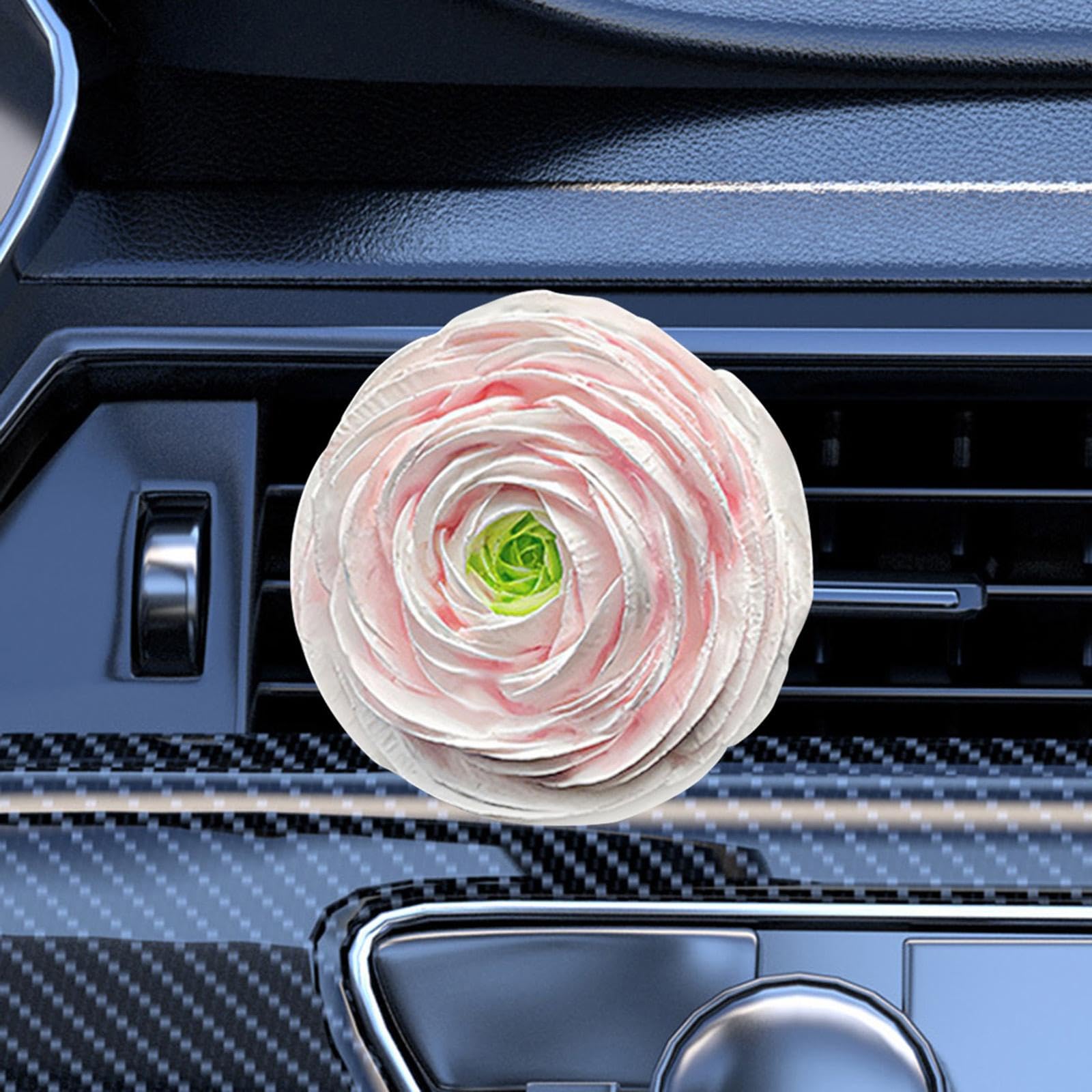 2 Clip per Bocchette di Ventilazione a Forma di Fiore Artificiale Riutilizzabili, Graziose, Accessori per Prese D'aria Del Condizionatore, 4 pezzi