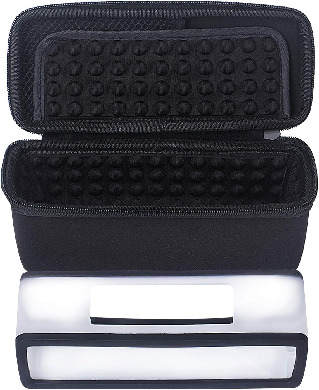 Poschell Hard Case Travel Bag Travel Storage Protection Box+ Soft Cover for Bose Soundlink Mini 2 Bluetooth Portable Wireless Speaker (Black)