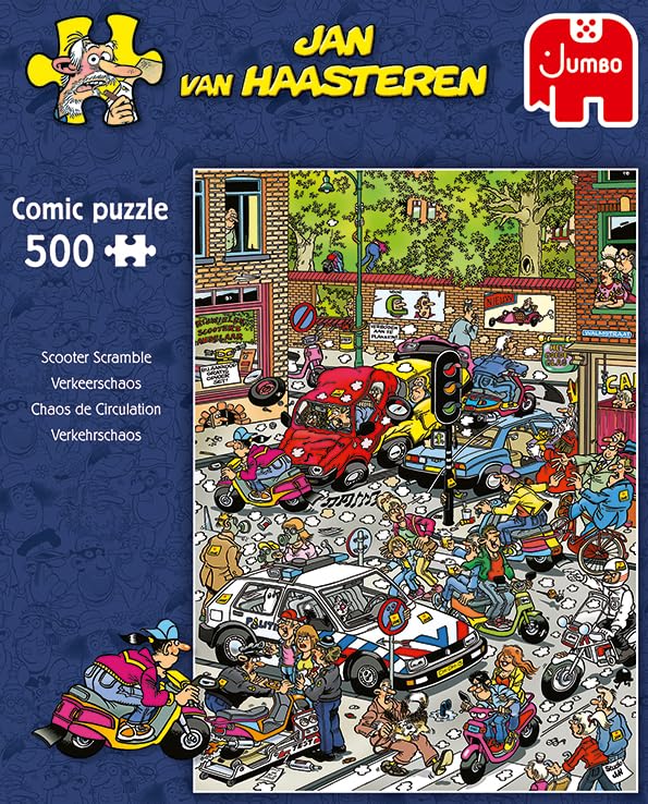 Jumbo Games Jan van Haasteren - 500-Piece Scooter Scramble
