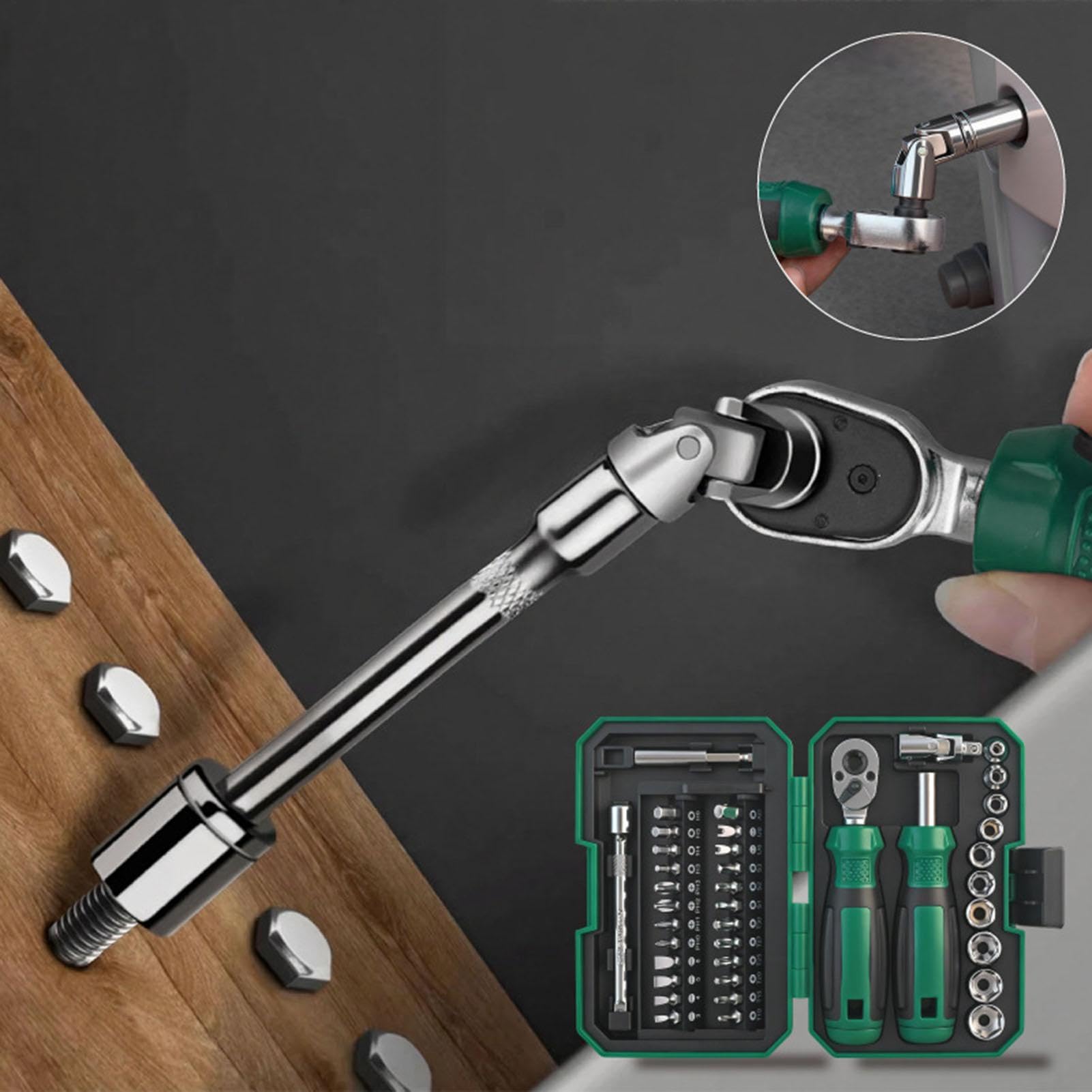 Set di chiavi a cricchetto Attrezzo magnetico a cricchetto per riparazioni | Set di chiavi riparazioni auto per meccanici fai da te e domestici automotive officina industria garage elettrodomestic