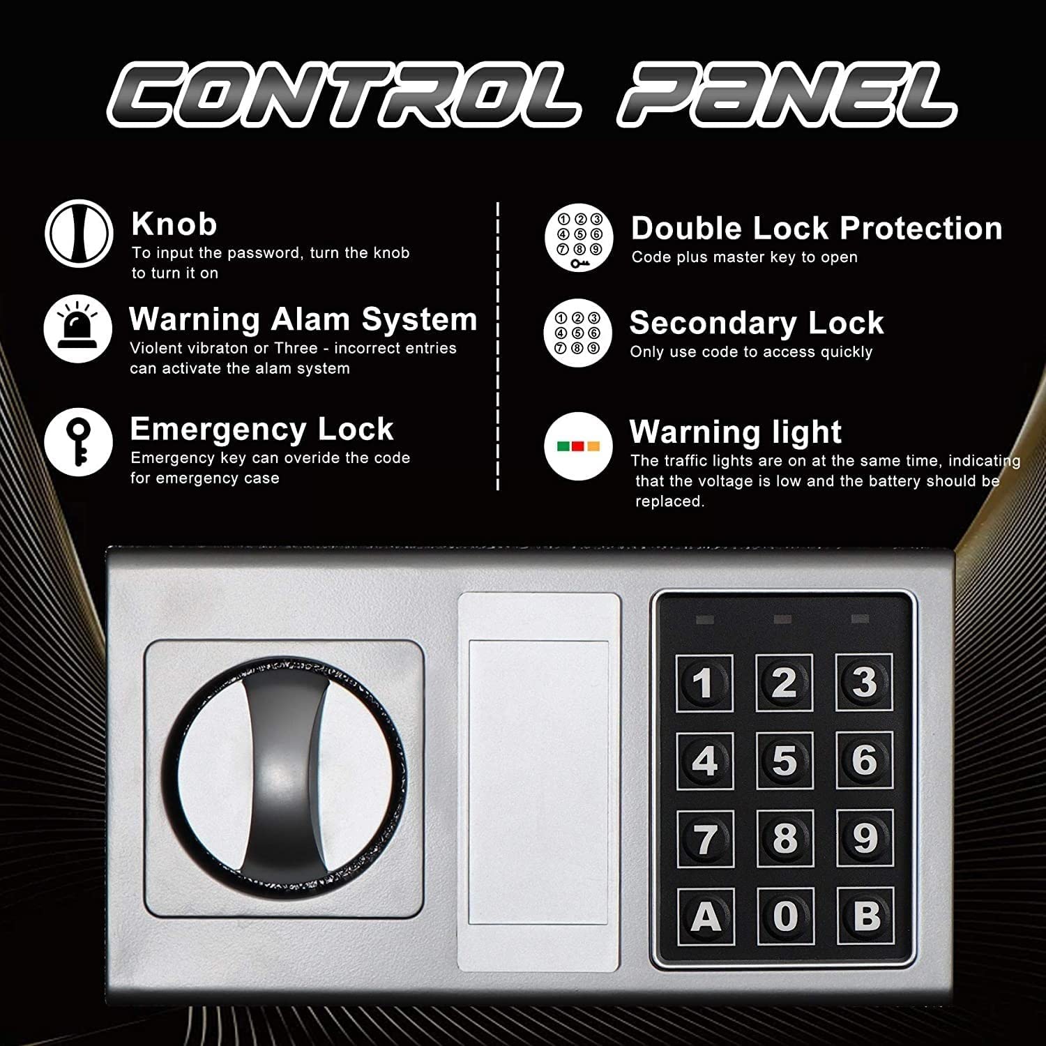 sejf, Electroni Digita Keypa z LE dla Hom Offic Hote Busines Jewelr Cas