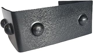 3 inch Faux Hammered Black Ceiling Beam Bracket with artificial carriage bolts