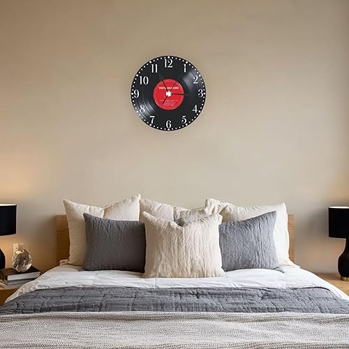 Vista 103 de KiuLoam Reloj de pared redondo de elefante africano, silencioso, sin tictac, funciona con pilas, fácil de leer para estudiantes, oficina, escuela