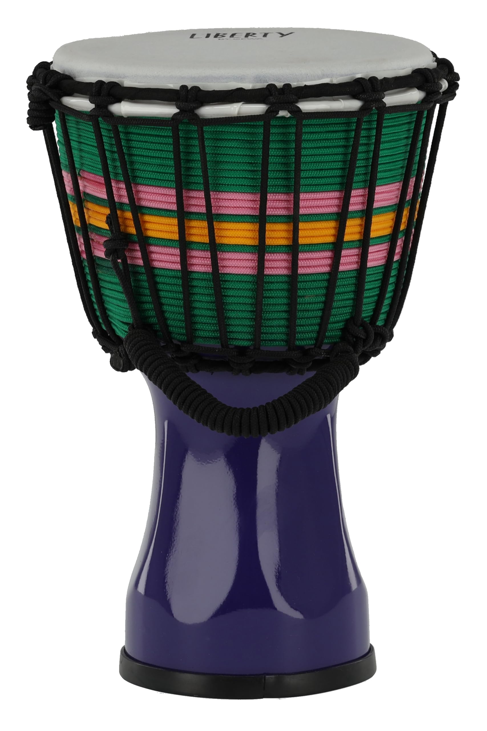GEWA Liberty Djembé Cuerdas de afinación - Diámetro: 7" (17,8 cm) - Altura: 12,5" (31,5 cm) - Número de cuerdas: 14 - Color: Púrpura