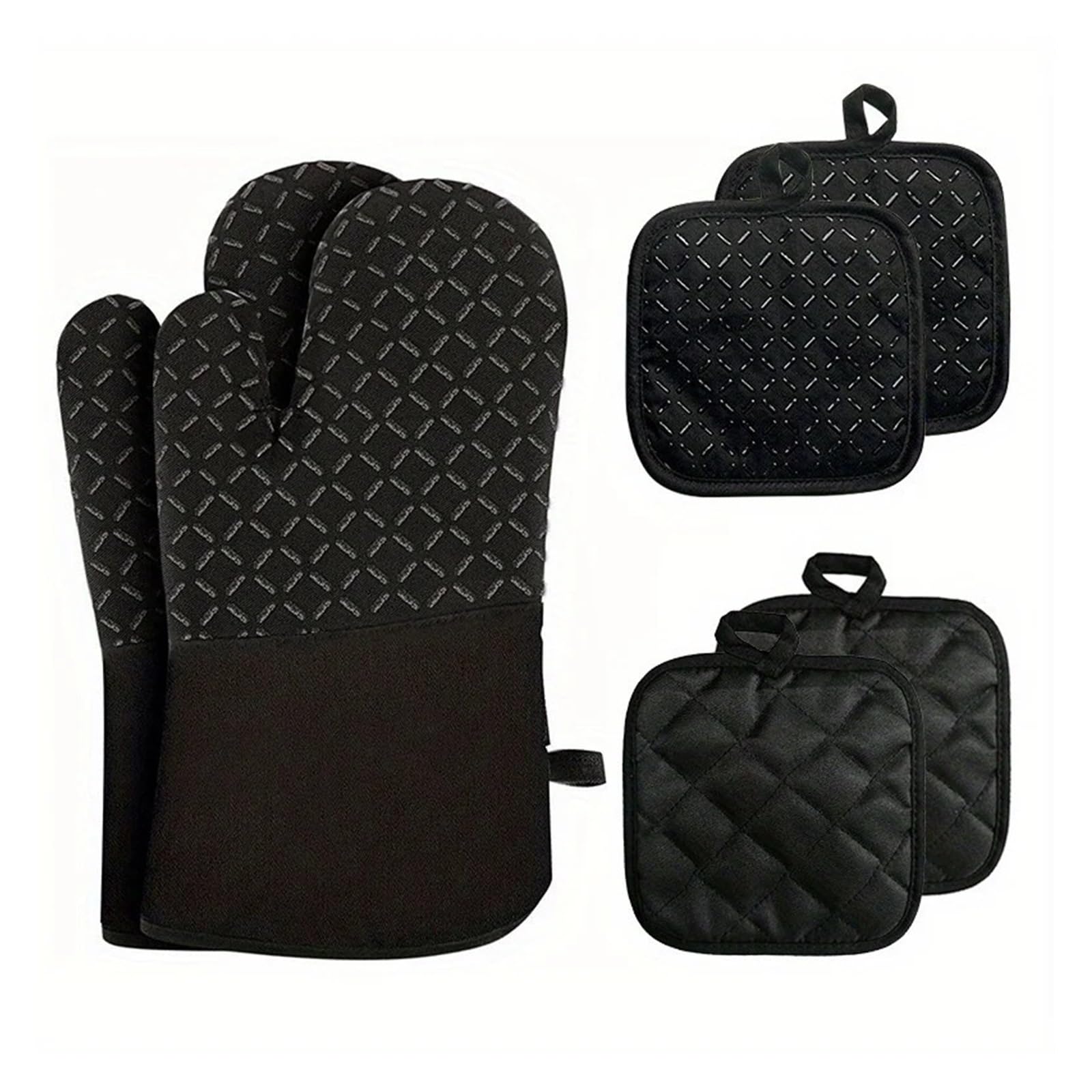 Oven Mitts Anti-scald Gloves, Thickened Non-slip Heat-resistant Microwave Oven Special Baking Mitts, Making Pastry Candy