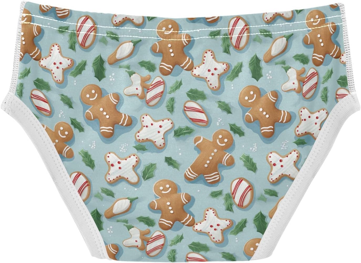 visesunny Boys Potty Training Underwear Cute Gingerbread Man Cookie Breathe Cotton Briefs Size 2T-8Y for Toddler