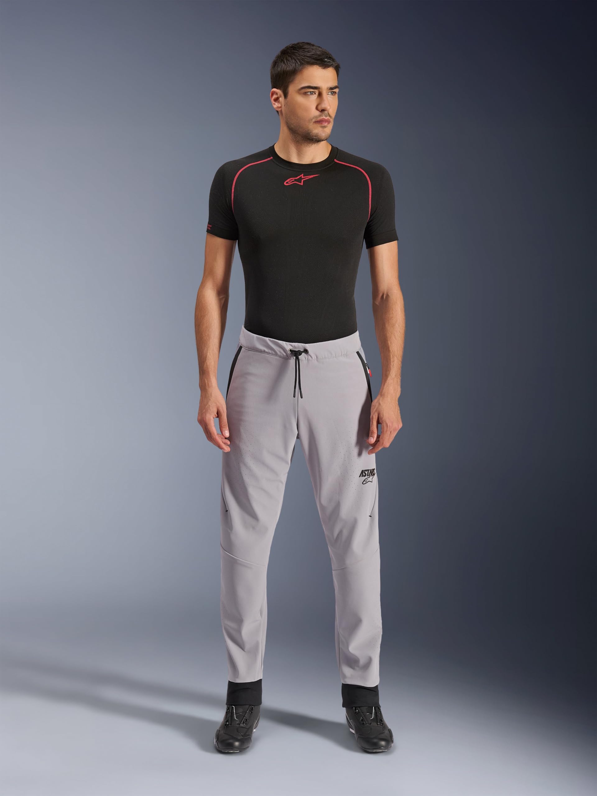 Alpinestars Aeroshell Airflow Pantaloni tessili per motociclette, grigio, S