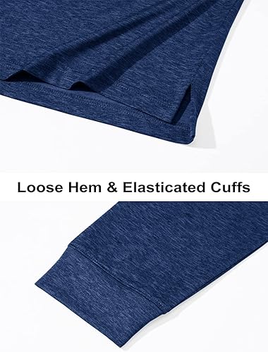 Miniatura 5 de TACVASEN Polo de 3 botones para hombre manga larga casual elástico ajuste regular para deportes senderismo golf