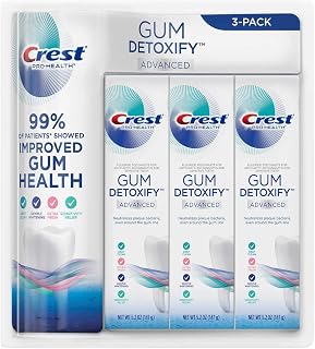 Crest Gum Detoxify Advanced Toothpaste, 5.2 Ounce (Pack of 3)