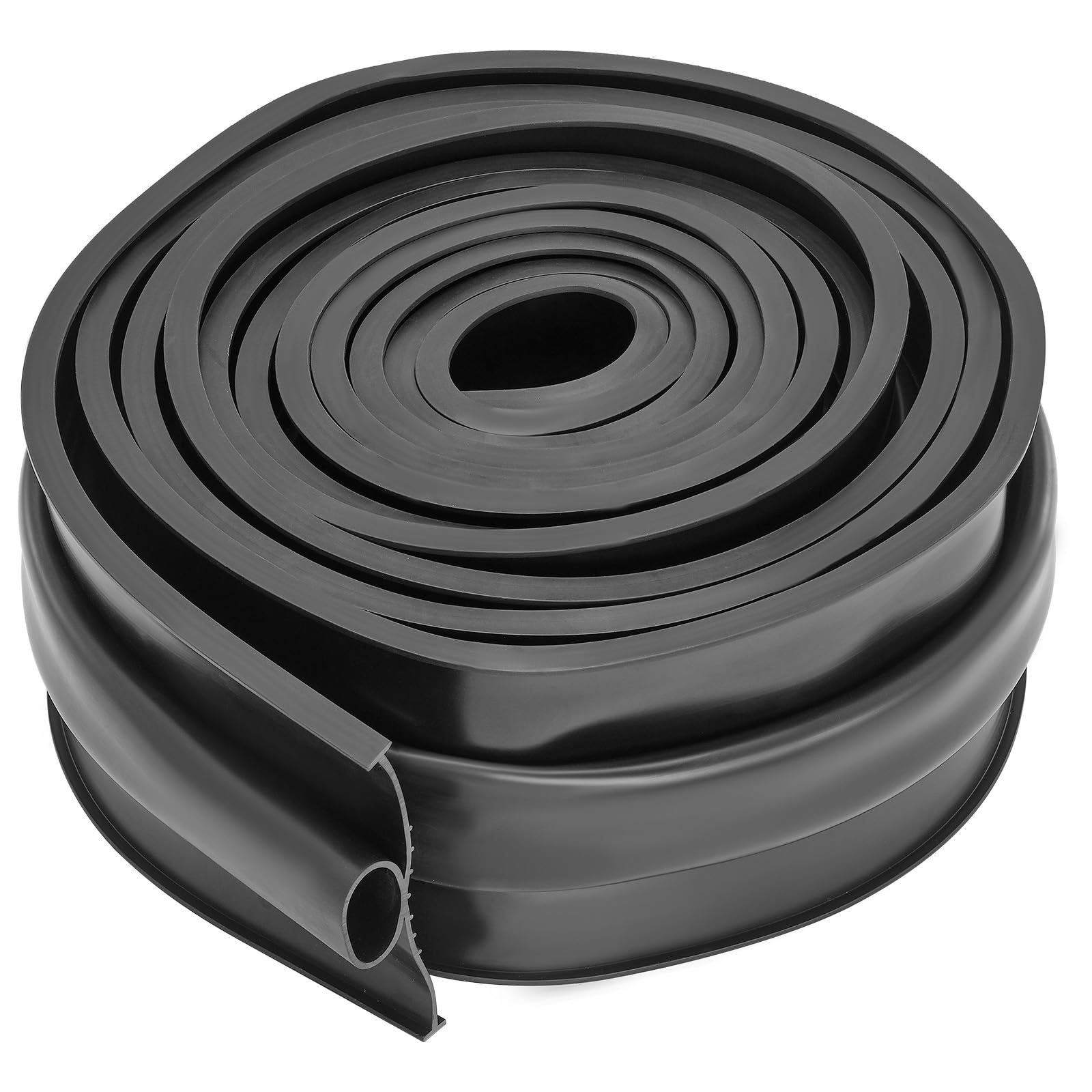 VEVOR Uszczelka do drzwi garażowych 4,8 m gumowa taśma uszczelniająca 10 cm szerokość 8 mm, aby zapobiec przenikaniu wiatru przed deszczem liść drzwi segmentowych i przechylnych Magazyn Fabryka