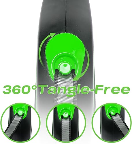 Miniatura 4 de PINA Correa retráctil para perro, correa de perro de 26 pies para perros pequeños, medianos y grandes de hasta 110 libras, cinta de nailon