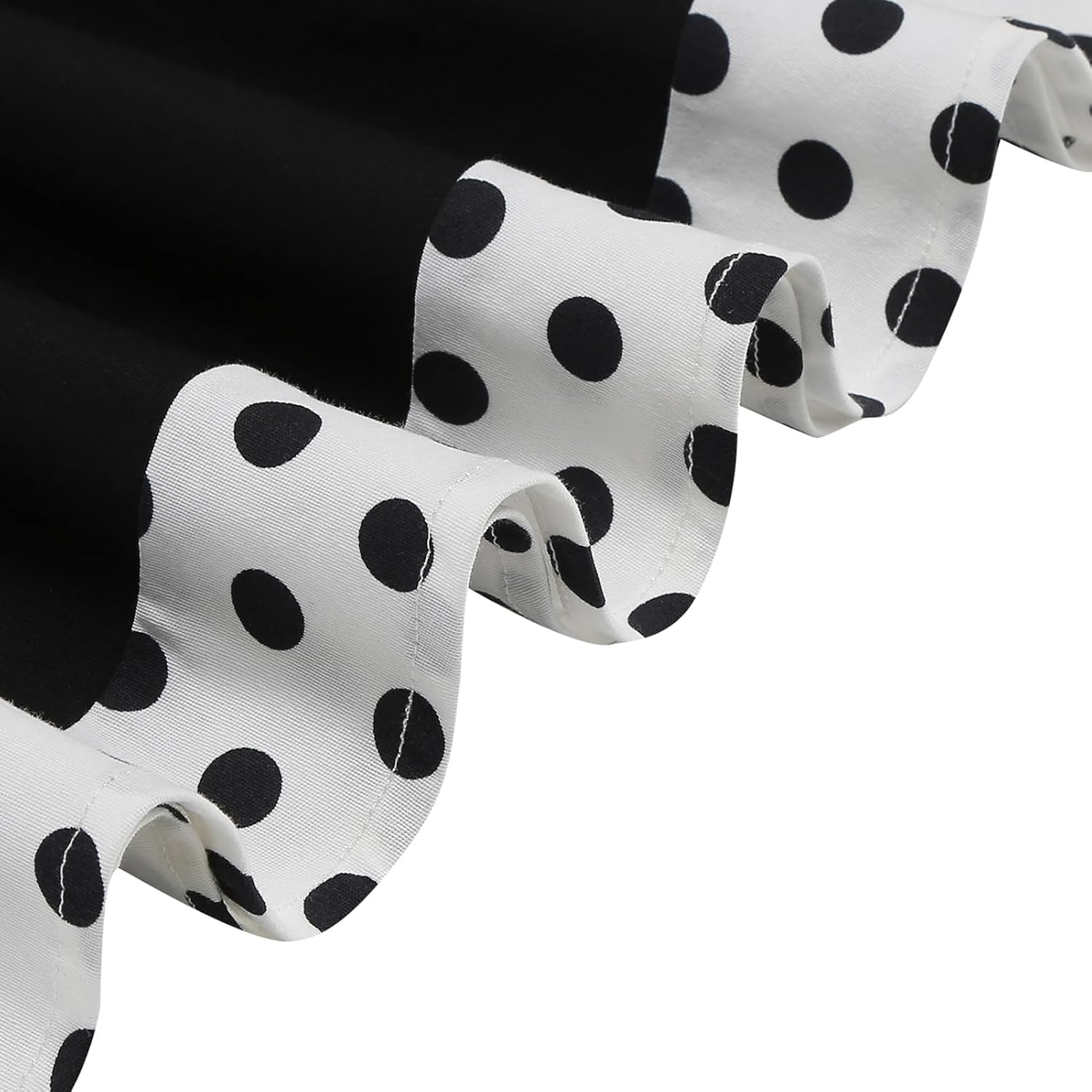 Boatneck 1950s Dresses for Women Vintage 50s Polka Dot Rockabilly Dress Patchwork Audrey Hepburn Prom Cocktail Swing Dresses - Image 6